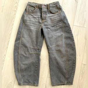 We The Free Good Luck Mid-Rise Barrel Jean